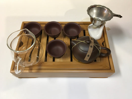 Tea set brown Yixing Tea Set-009