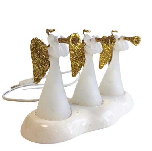 Lit Angel Trio Decor