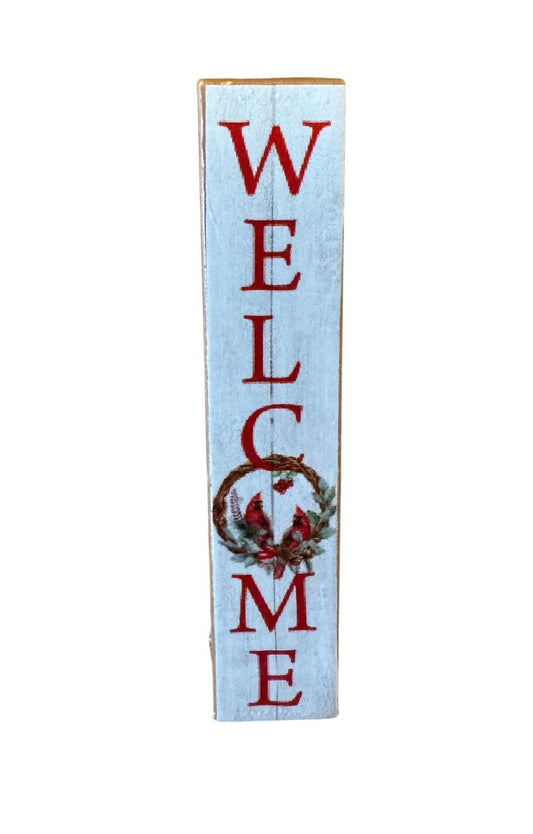 "Welcome" Porch Leaner Sign