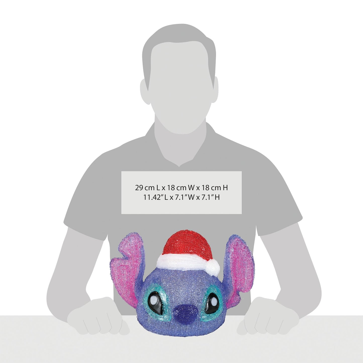 DISNY 7"H Stitch Head Acrylic