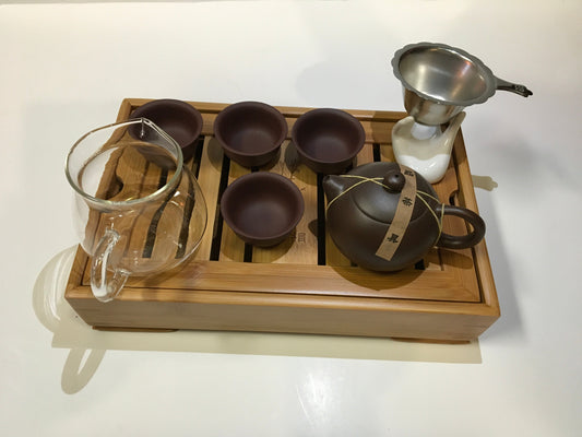 Tea set brown Yixing Tea Set-009