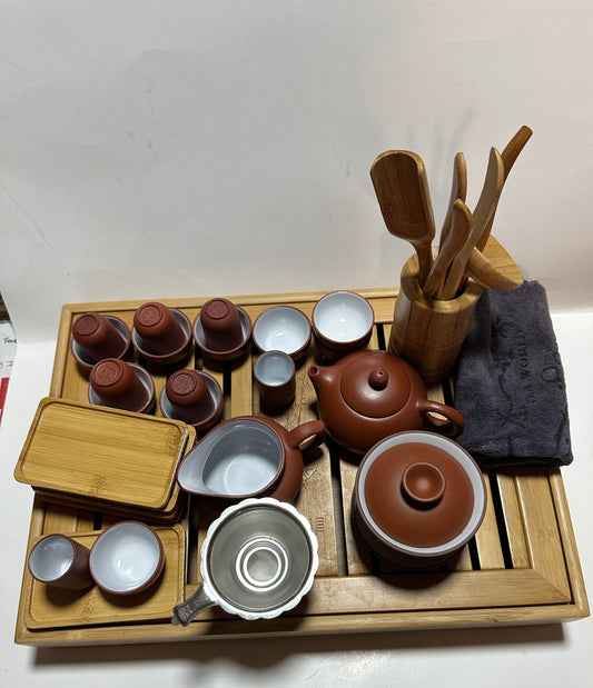 Large Yixing Tea Set #388
