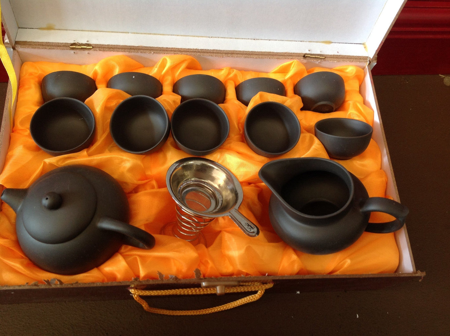 Gong fu tea set Gaiwan Yixing Clay tea set 13-14 pcs with gift box